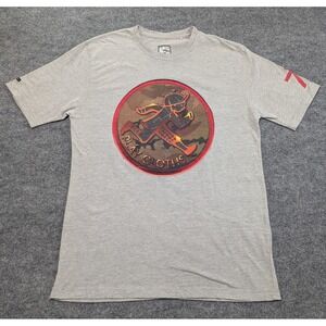 Play Cloths Graphic Print Crew Neck T-Shirt Men's Size‎ XXL Gray
